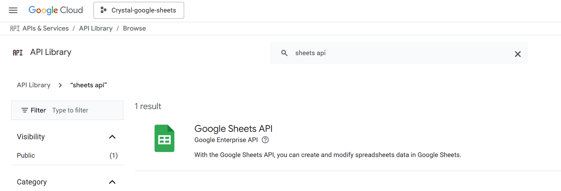 search API