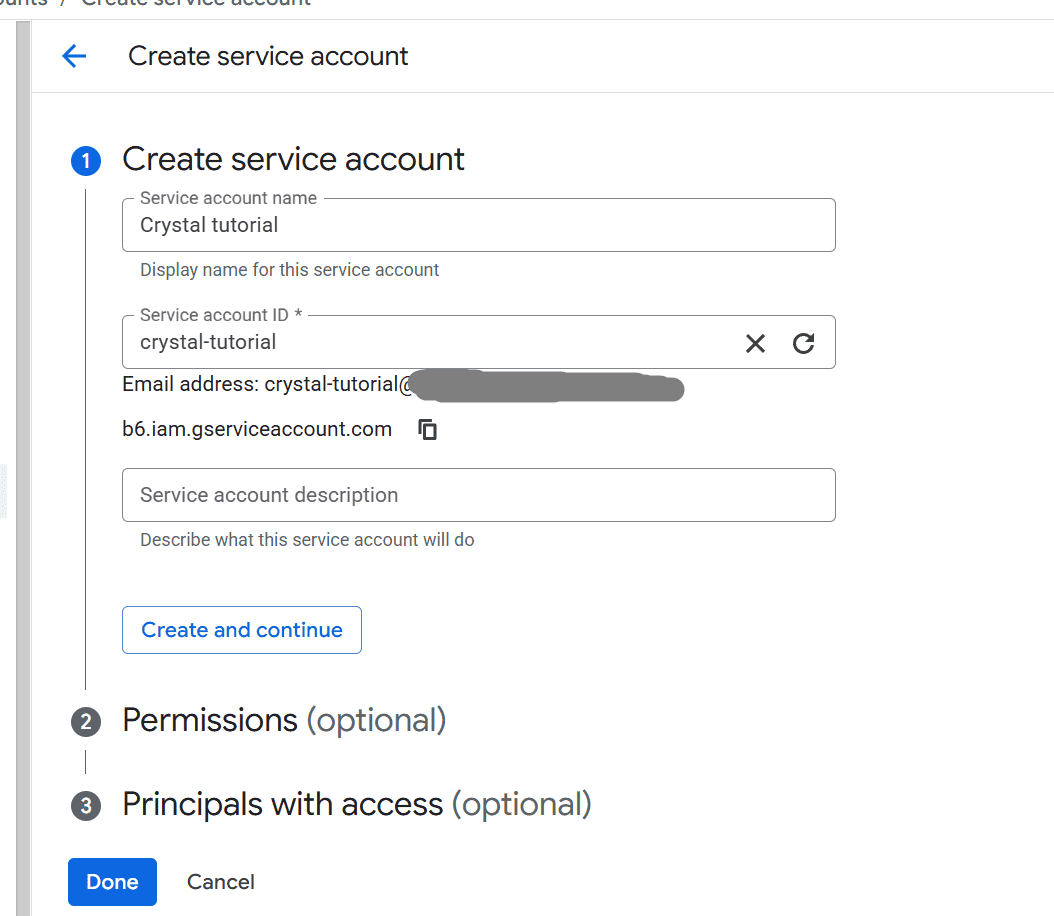 cred form